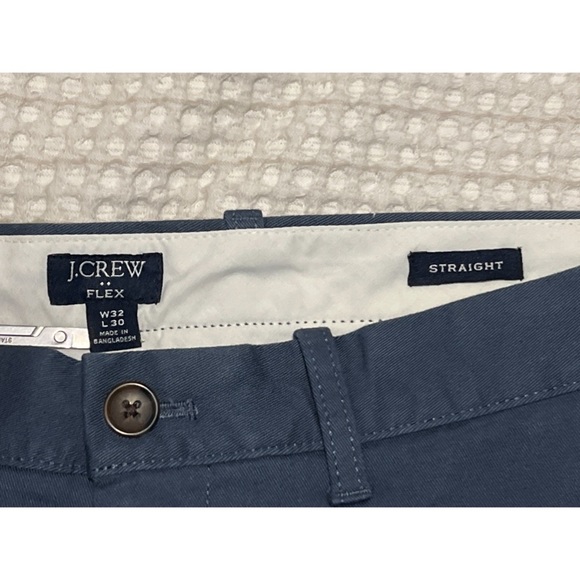 J. Crew Straight Fit Flex Chino Pants Men’s Blue 32x29 Casual Career Preppy - Picture 11 of 14